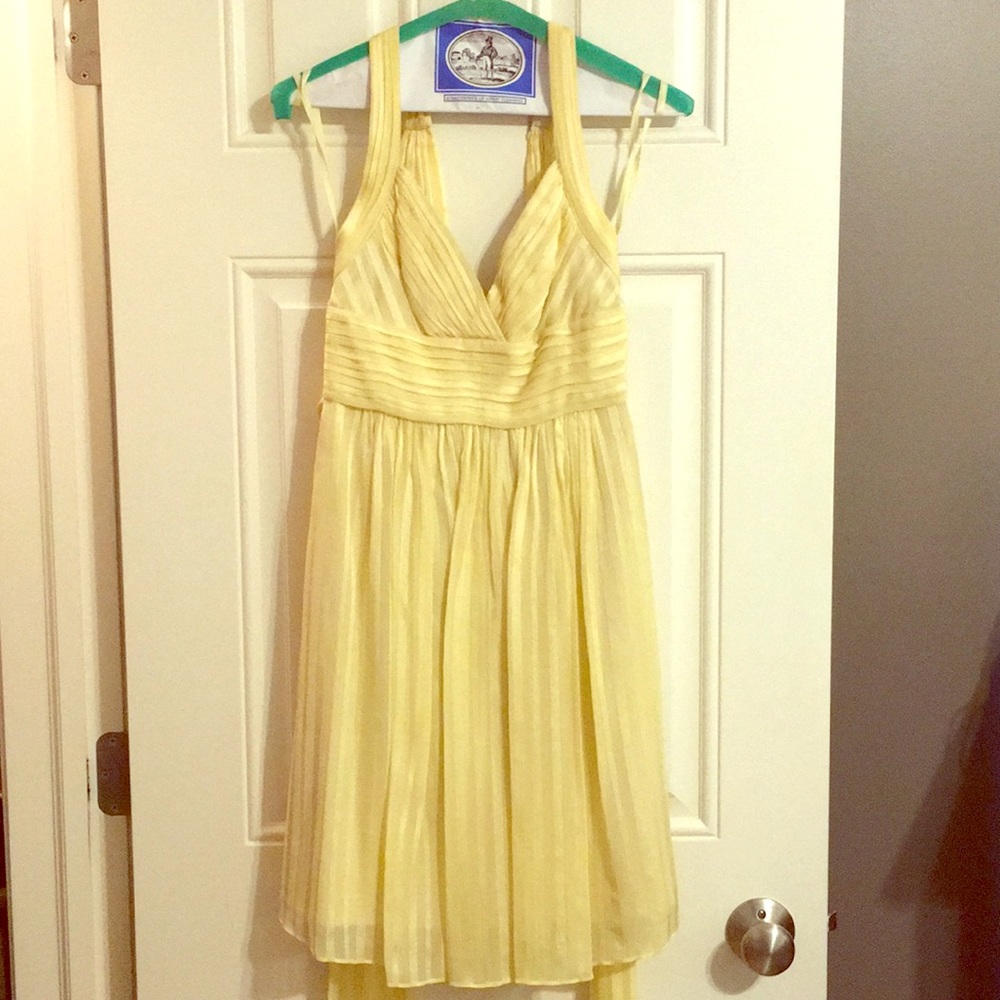 Silk BCBG Halter Dress